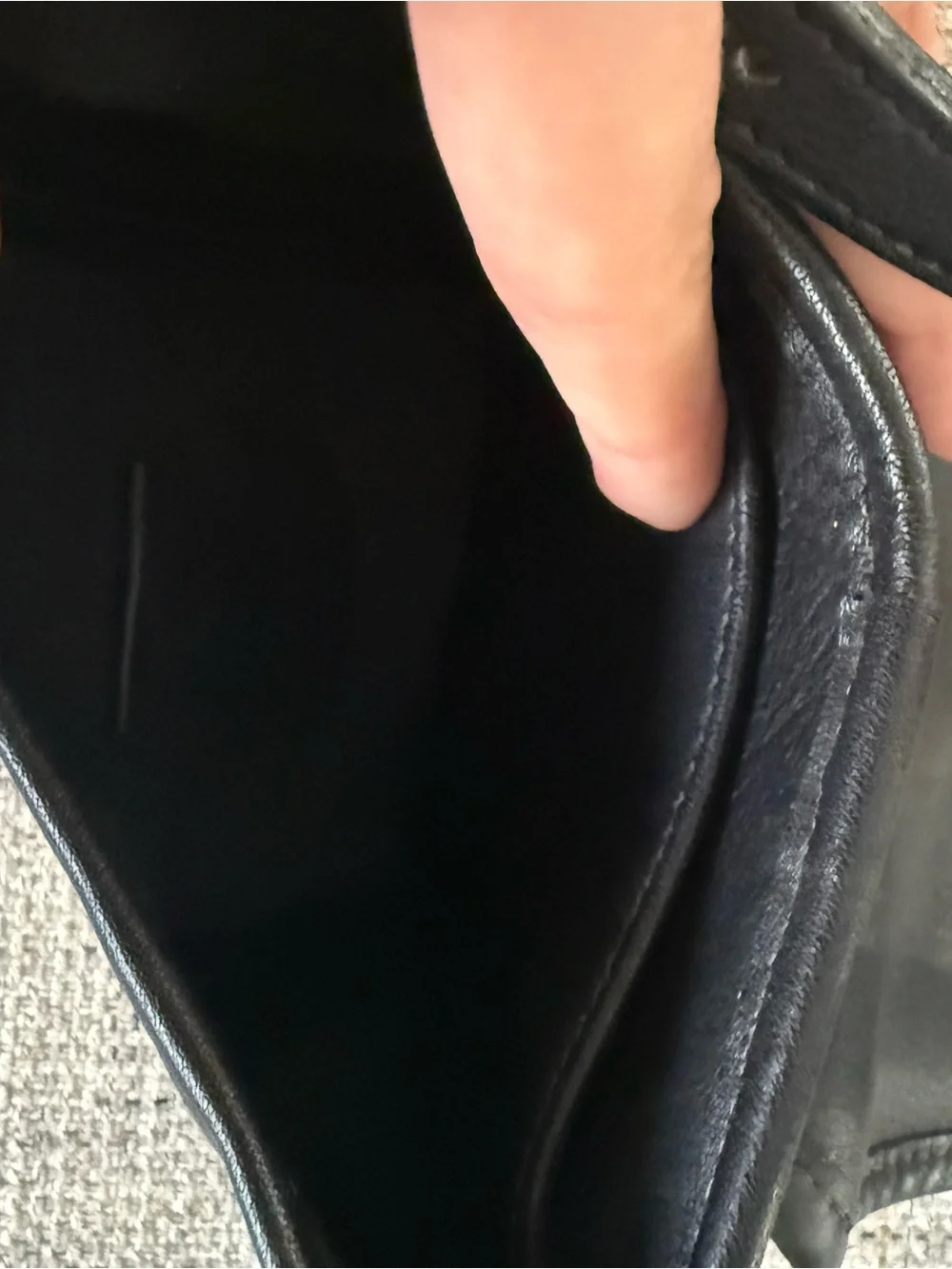 Coach Black Leather Crossbody Bag with Gold Hardware